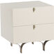Celine 20.5 X 19.75 inch Cream Night Stand, Small